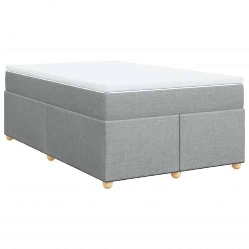 Krevet s oprugama i madracem svjetlosivi 120x190 cm od tkanine - Svjetlosiva 120 x 190 cm Cijena