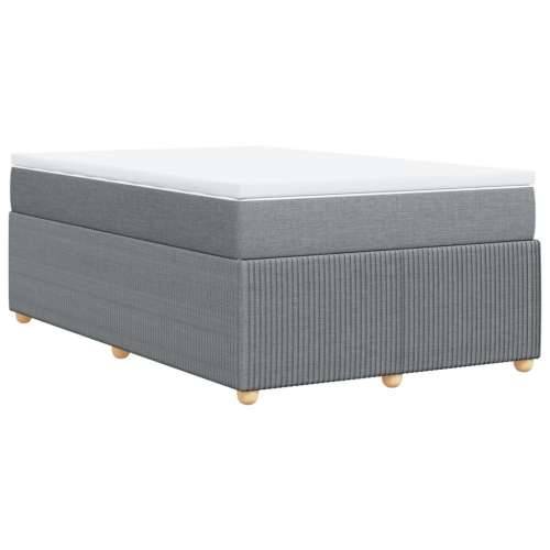 Krevet s oprugama i madracem svjetlosivi 120x190 cm od tkanine - Svjetlosiva 120 x 190 cm Cijena