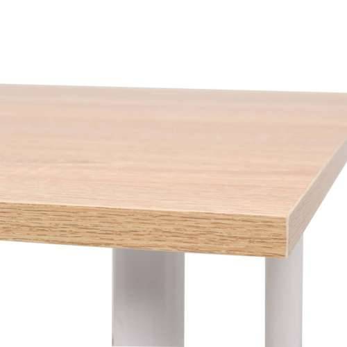 Blagovaonski stol 120 x 60 x 73 cm boja hrastovine i bijela Cijena