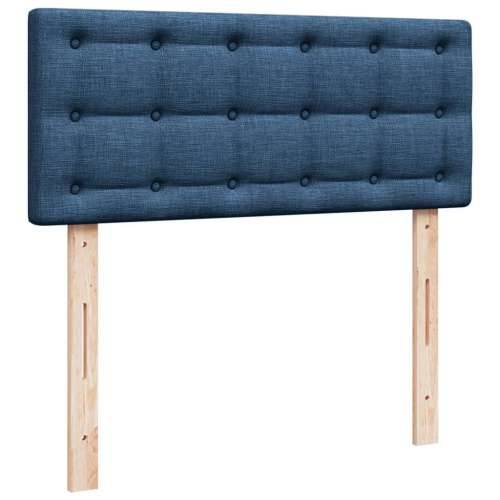 Krevet s oprugama i madracem plavi 120 x 190 cm od tkanine - Plava 120 x 190 cm gumbi Cijena