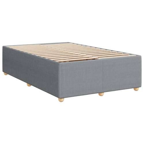Krevet s oprugama i madracem svjetlosivi 120x190 cm od tkanine - Svjetlosiva 120 x 190 cm Blok s kvadratima Cijena