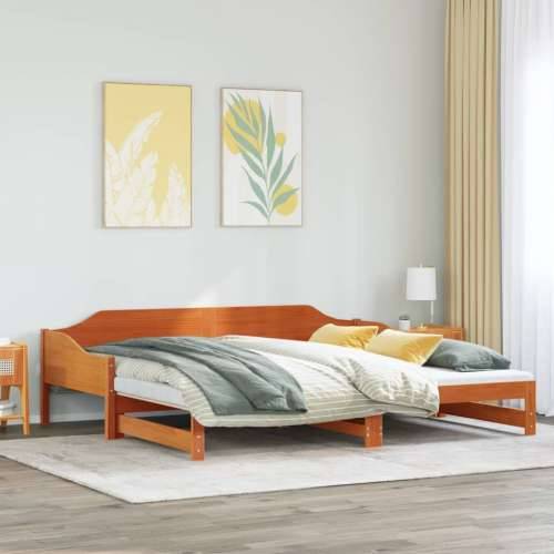 Dnevni krevet na razvlačenje voštano smeđi 80x200 cm - Voštano smeđa 80 x 200 cm Cijena