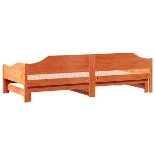 Dnevni krevet na razvlačenje voštano smeđi 80x200 cm - Voštano smeđa 80 x 200 cm Cijena