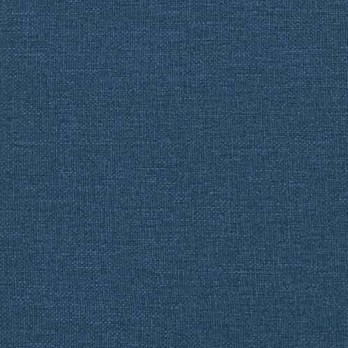 Krevet s oprugama i madracem plavi 120 x 190 cm od tkanine - Plava 120 x 190 cm Blok s kvadratima Cijena