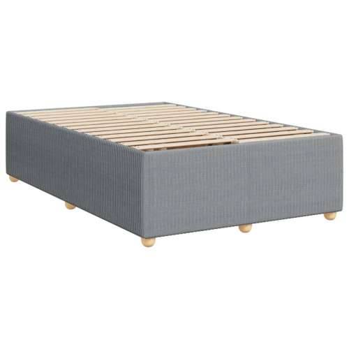 Krevet s oprugama i madracem svjetlosivi 120x190 cm od tkanine - Svjetlosiva 120 x 190 cm Dizajn s gumbima Cijena