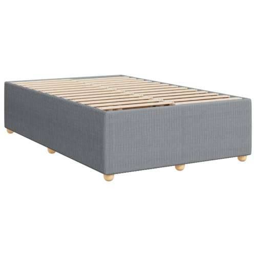 Krevet s oprugama i madracem svjetlosivi 120x190 cm od tkanine - Svjetlosiva 120 x 190 cm gumbi Cijena
