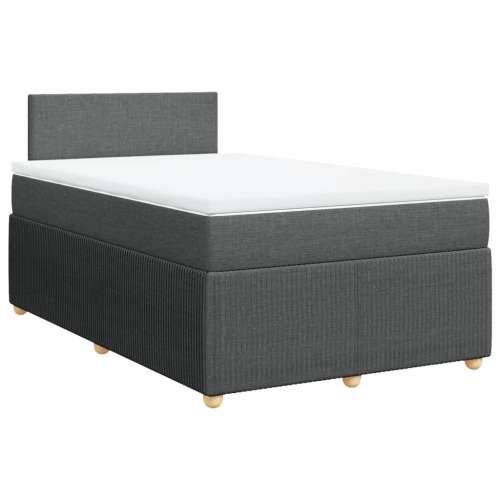Krevet box spring s madracem tamnosivi 120 x 190 cm tkanina - Tamno siva 120 x 190 cm Gladak dizajn Cijena