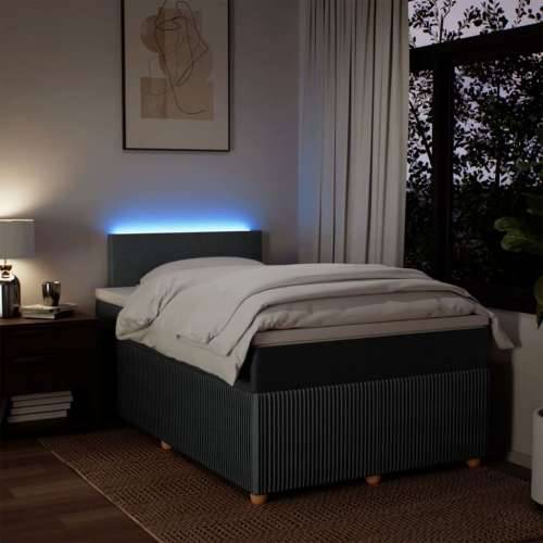 Krevet box spring s madracem tamnosivi 120 x 190 cm tkanina - Tamno siva 120 x 190 cm Gladak dizajn Cijena