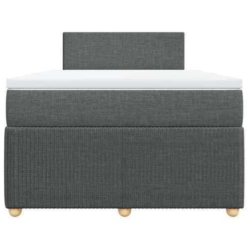 Krevet box spring s madracem tamnosivi 120 x 190 cm tkanina - Tamno siva 120 x 190 cm Gladak dizajn Cijena