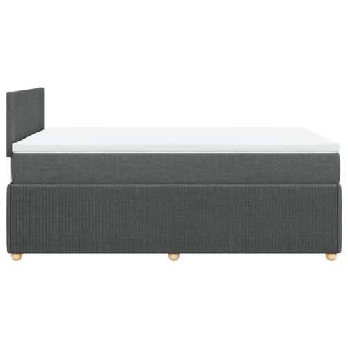 Krevet box spring s madracem tamnosivi 120 x 190 cm tkanina - Tamno siva 120 x 190 cm Gladak dizajn Cijena