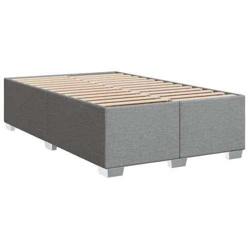 Krevet s oprugama i madracem svjetlosivi 120x190 cm od tkanine - Svjetlosiva 120 x 190 cm gumbi Cijena