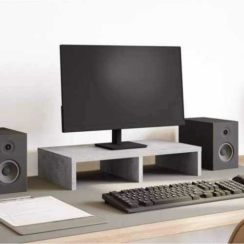 Stalak za monitor siva boja betona 50 x 27 x 10 cm drveni - Beton siva 50 x 27 x 10 cm Cijena