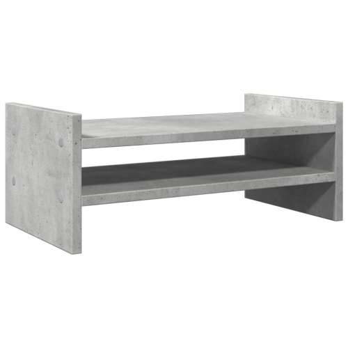 Stalak za monitor siva boja betona 50x27x20cm konstruirano drvo - Beton siva 50 x 27 x 20 cm Cijena