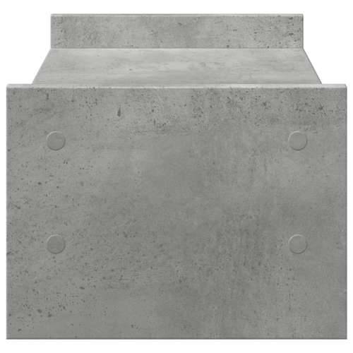 Stalak za monitor siva boja betona 50x27x20cm konstruirano drvo - Beton siva 50 x 27 x 20 cm Cijena