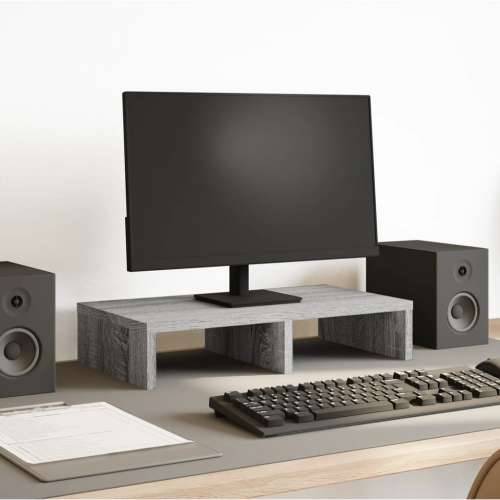 Stalak za monitor siva boja hrasta 50 x 27 x 10 cm drveni - Sivi hrast sonoma 50 x 27 x 10 cm Cijena