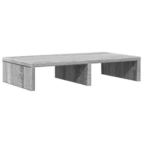 Stalak za monitor siva boja hrasta 50 x 27 x 10 cm drveni - Sivi hrast sonoma 50 x 27 x 10 cm Cijena