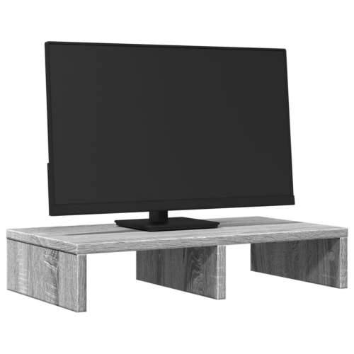 Stalak za monitor siva boja hrasta 50 x 27 x 10 cm drveni - Sivi hrast sonoma 50 x 27 x 10 cm Cijena
