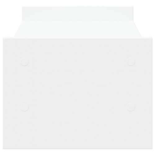 Stalak za monitor bijeli 50x27x20 cm od konstruiranog drva - Bijela 50 x 27 x 20 cm Cijena
