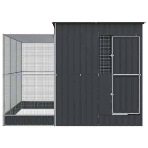 Kavez za ptice s produžetkom srebrni 290x303x216 cm čelični - 290 x 303 x 216 cm Cijena
