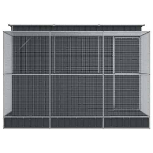 Kavez za ptice s produžetkom srebrni 290x303x216 cm čelični - 290 x 303 x 216 cm Cijena
