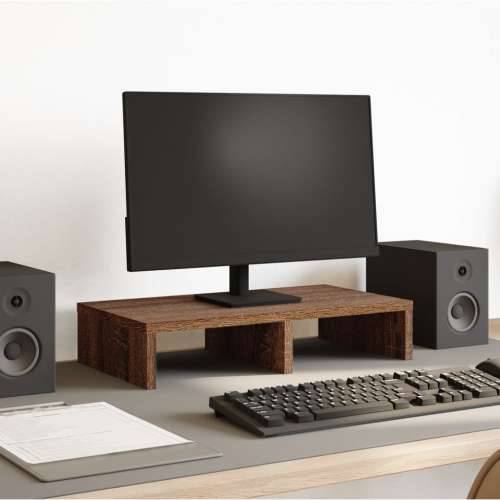 Stalak za monitor smeđa boja hrasta 50 x 27 x 10 cm drveni - Smeđi hrast 50 x 27 x 10 cm Cijena