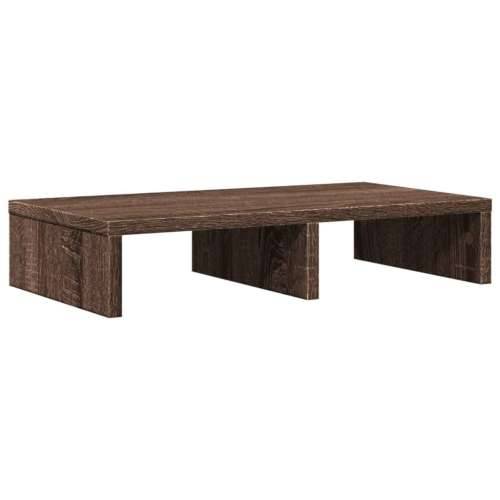 Stalak za monitor smeđa boja hrasta 50 x 27 x 10 cm drveni - Smeđi hrast 50 x 27 x 10 cm Cijena