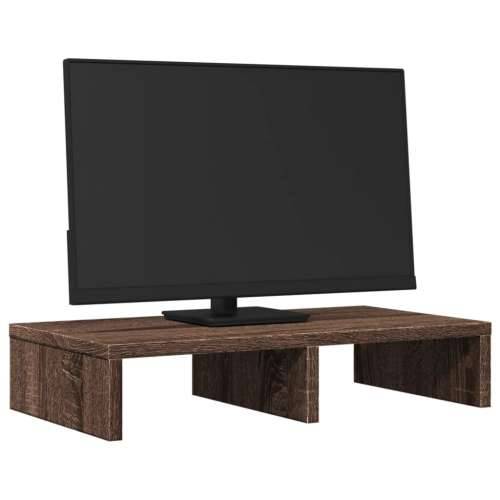 Stalak za monitor smeđa boja hrasta 50 x 27 x 10 cm drveni - Smeđi hrast 50 x 27 x 10 cm Cijena