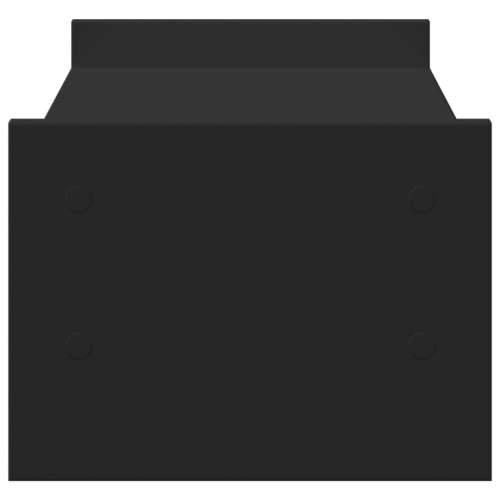 Stalak za monitor crni 50x27x20 cm od konstruiranog drva - Crna 50 x 27 x 20 cm Cijena