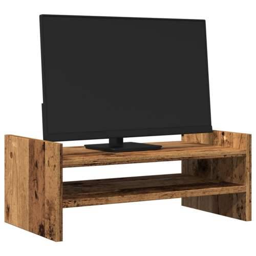 Stalak za monitor boja drva 50 x 27 x 20 cm konstruirano drvo - Staro drvo 50 x 27 x 20 cm Cijena