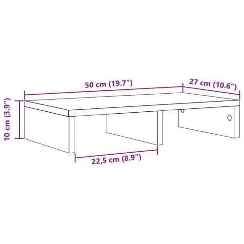 Stalak za monitor boja hrasta 50 x 27 x 10 cm konstruirano drvo - sonoma hrast 50 x 27 x 10 cm Cijena