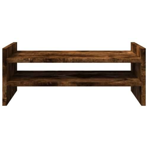 Stalak za monitor boja dimljenog hrasta 50x27x20 cm drveni - Dimljeni hrast 50 x 27 x 20 cm Cijena