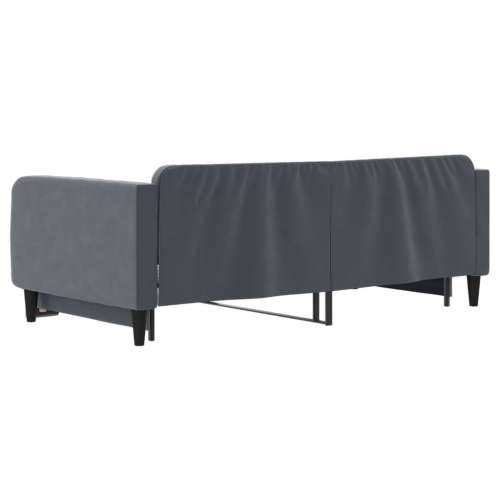 Dnevni krevet na razvlačenje bez madraca tamnosivi 100 x 200 cm - Tamno siva 100 x 200 cm s krevetom na izvlačenje Cijena