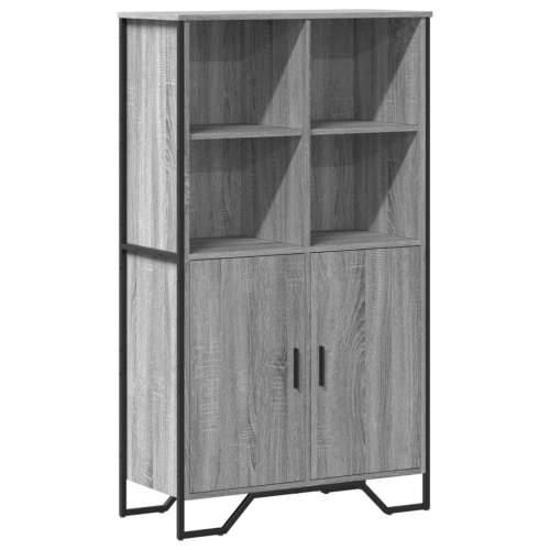 Visoka komoda boja hrasta 79,5x35,5x137,5 cm konstruirano drvo - Sivi hrast sonoma 1 Cijena