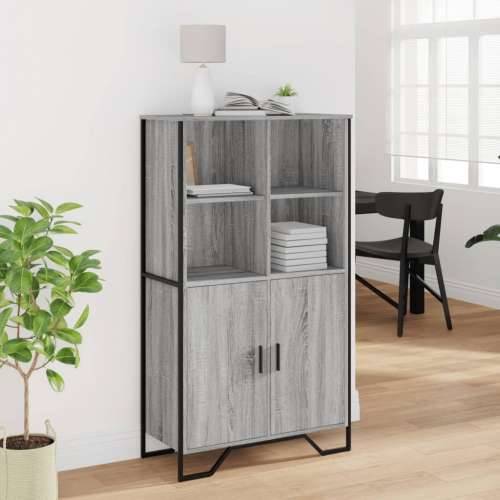 Visoka komoda boja hrasta 79,5x35,5x137,5 cm konstruirano drvo - Sivi hrast sonoma 1 Cijena