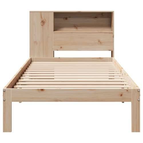 Krevet s regalom za knjige bez madraca 75x190 cm borovina Prirodna 75 x 190 cm Cijena