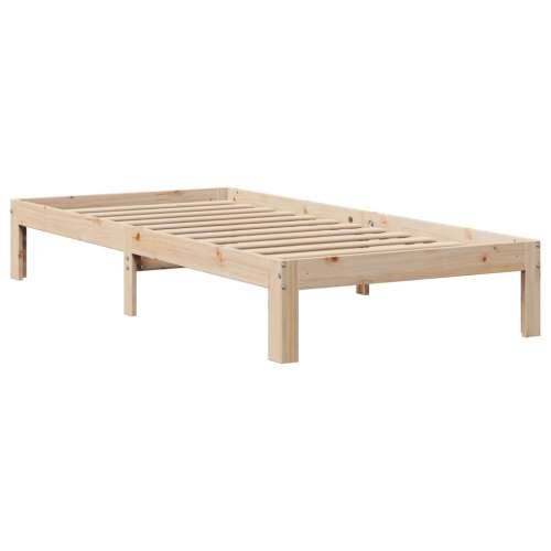 Krevet s regalom za knjige bez madraca 75x190 cm borovina Prirodna 75 x 190 cm Cijena