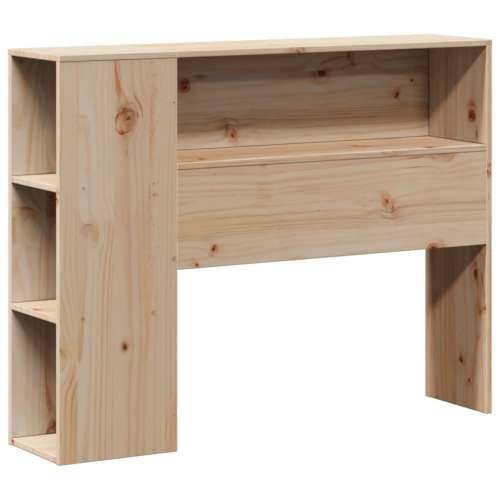 Krevet s regalom za knjige bez madraca 75x190 cm borovina Prirodna 75 x 190 cm Cijena