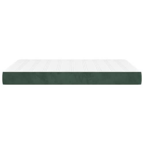 Madrac s oprugama tamnozeleni 140x220x20 cm baršunasti - Tamnozelena 140 x 220 cm 1 Cijena