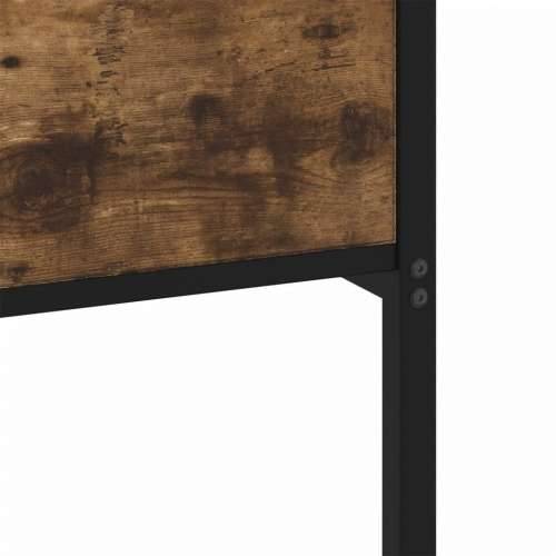 Metalni okvir kreveta bez madraca boja hrasta 100x200 cm - Dimljeni hrast 100 x 200 cm s uzglavljem i podnožjem Cijena