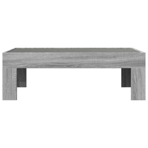 Stolić s beskonačnim LED svjetlima boja hrasta 90x50x30 cm - Sivi hrast sonoma 1 90 cm 50 cm Cijena