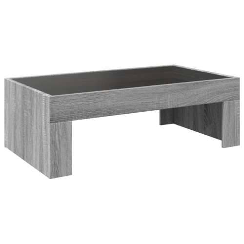 Stolić s beskonačnim LED svjetlima boja hrasta 90x50x30 cm - Sivi hrast sonoma 1 90 cm 50 cm Cijena