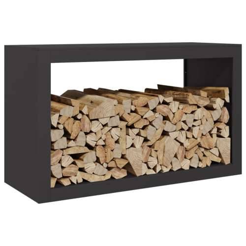 Stalak za drva za ogrjev crni 100x40x60 cm čelični - Čelik/crna 100 x 40 x 60 cm Cijena