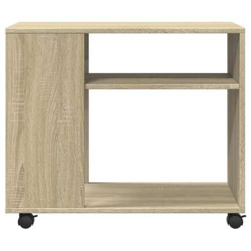 Bočni stolić s kotačima boja hrasta sonome 70x35x60 cm drveni - sonoma hrast 1 Cijena