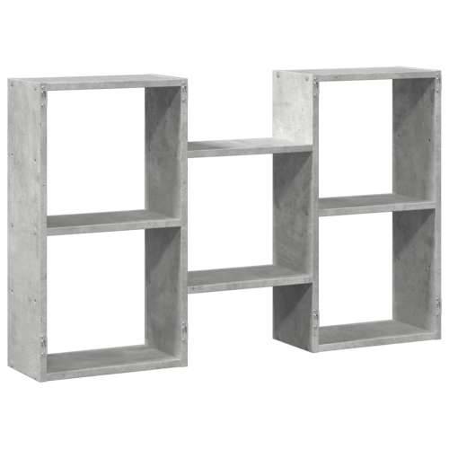 Zidna polica siva boja betona 96x18x60 cm konstruirano drvo - Beton siva 1 Cijena