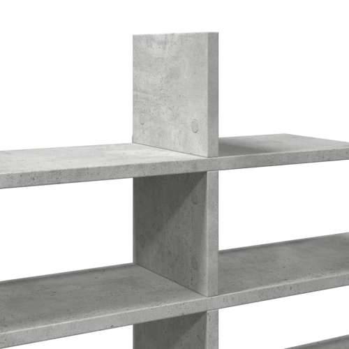 Zidna polica siva boja betona 124,5x18x60,5cm konstruirano drvo - Beton siva 1 Cijena