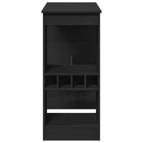 Barski stol s držačima crni 90x47,5x103,5 cm konstruirano drvo - Crna 1 Cijena