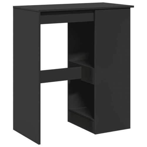 Barski stol s držačima crni 90x47,5x103,5 cm konstruirano drvo - Crna 1 Cijena