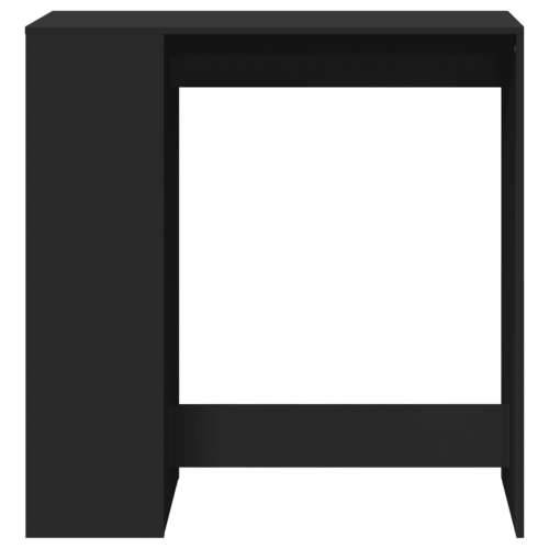 Barski stol s držačima crni 101x40x103,5 cm konstruirano drvo - Crna 1 Cijena
