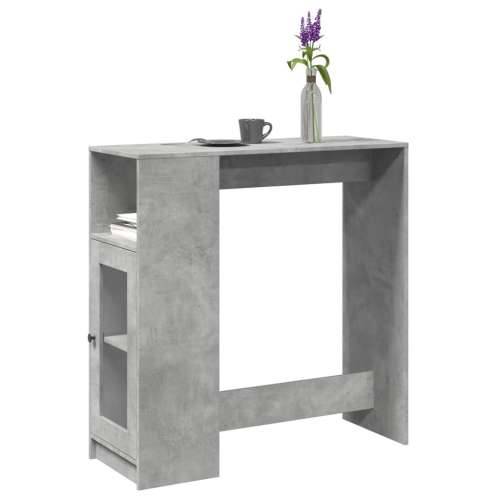 Barski stol s držačima siva boja betona 101x40x103,5 cm drveni - Beton siva 1 Cijena