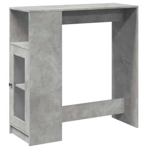 Barski stol s držačima siva boja betona 101x40x103,5 cm drveni - Beton siva 1 Cijena